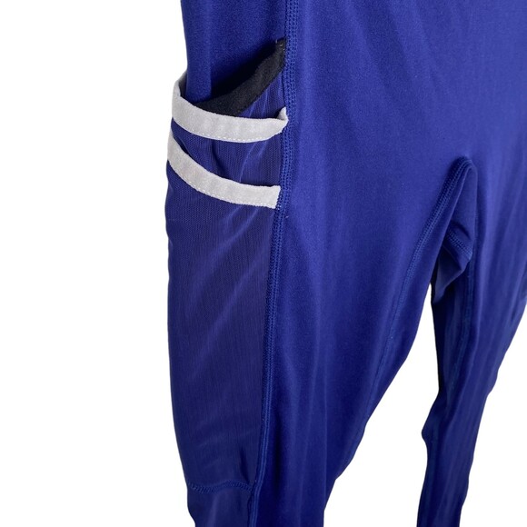 Fabletics Navy Blue Side Pockets High Waist Full Length Leggings. Size Small - Picture 3 of 6